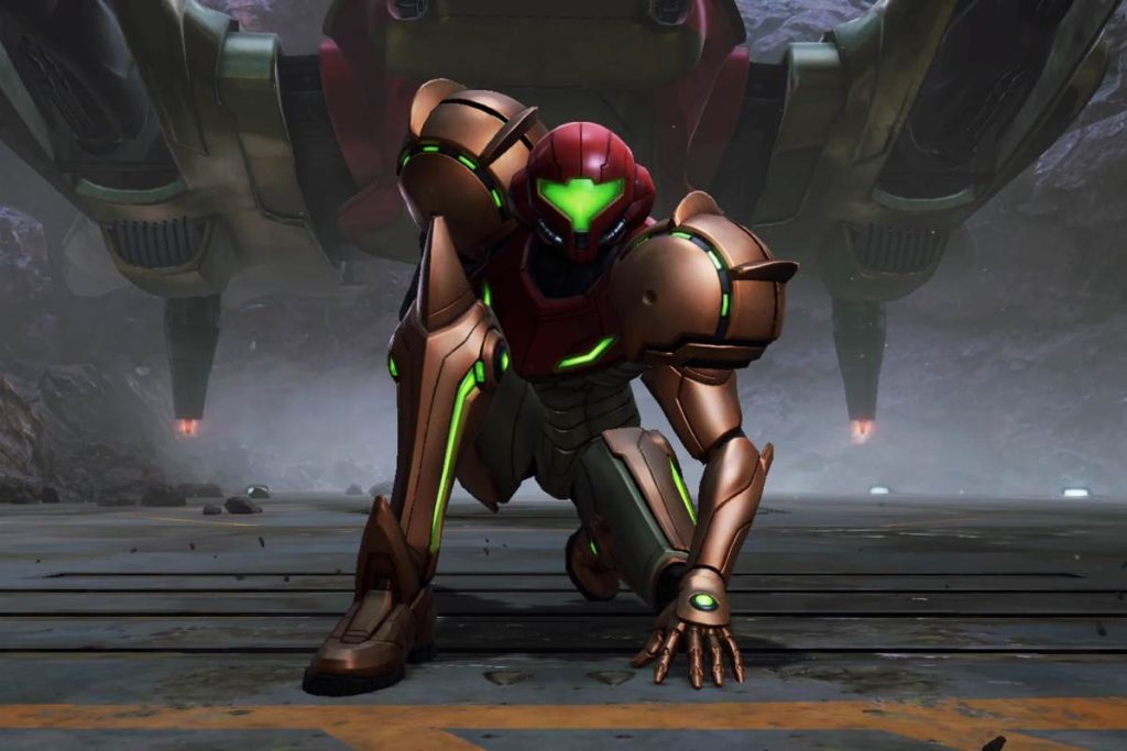 Samus in un frame di gioco di Metroid Prime